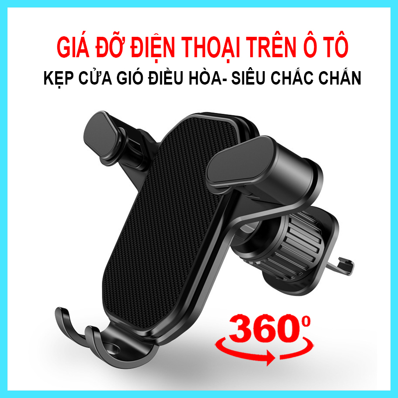 Giá đỡ điện thoại kẹp cửa gió điều hòa trên ô tô