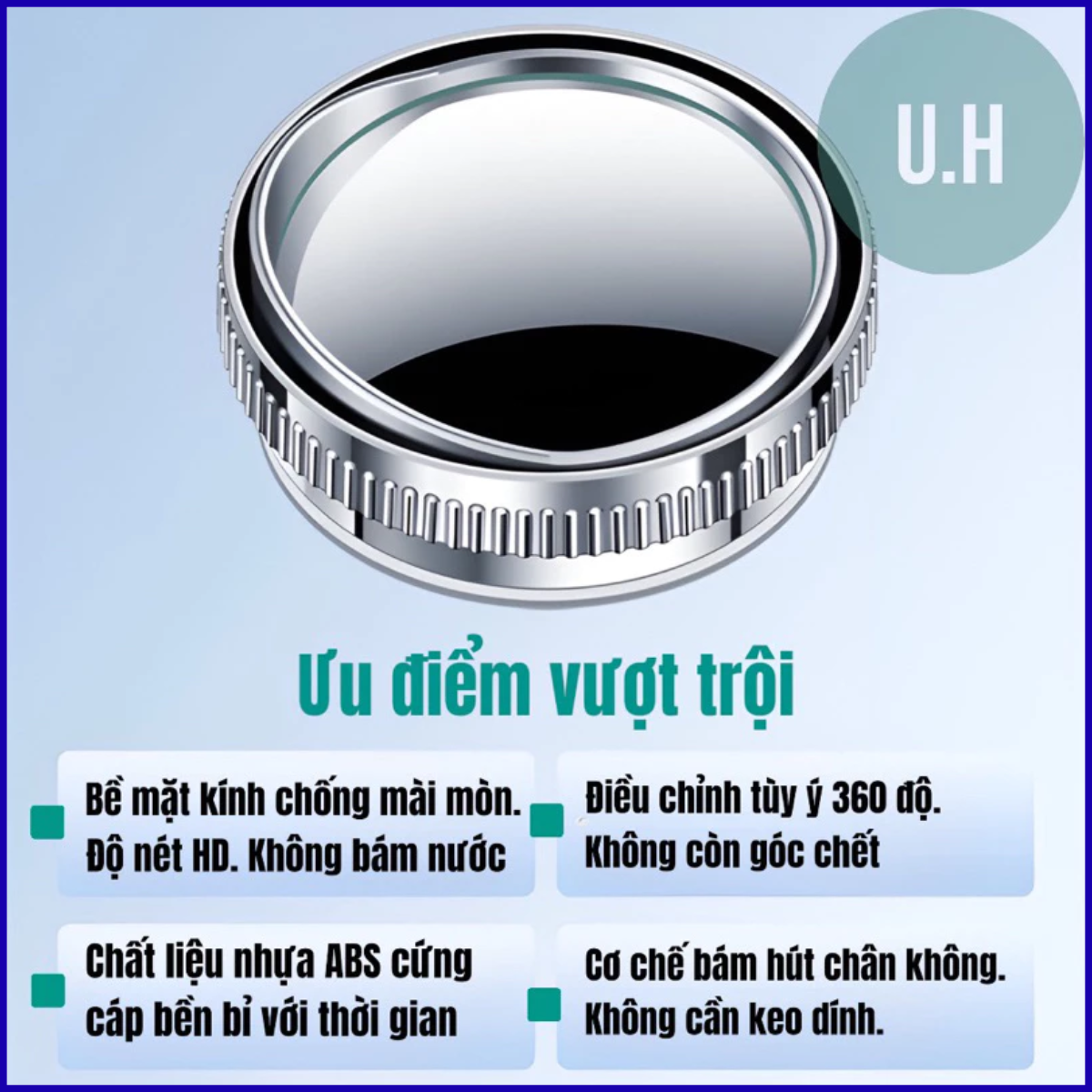 Gương cầu lồi hút chân không