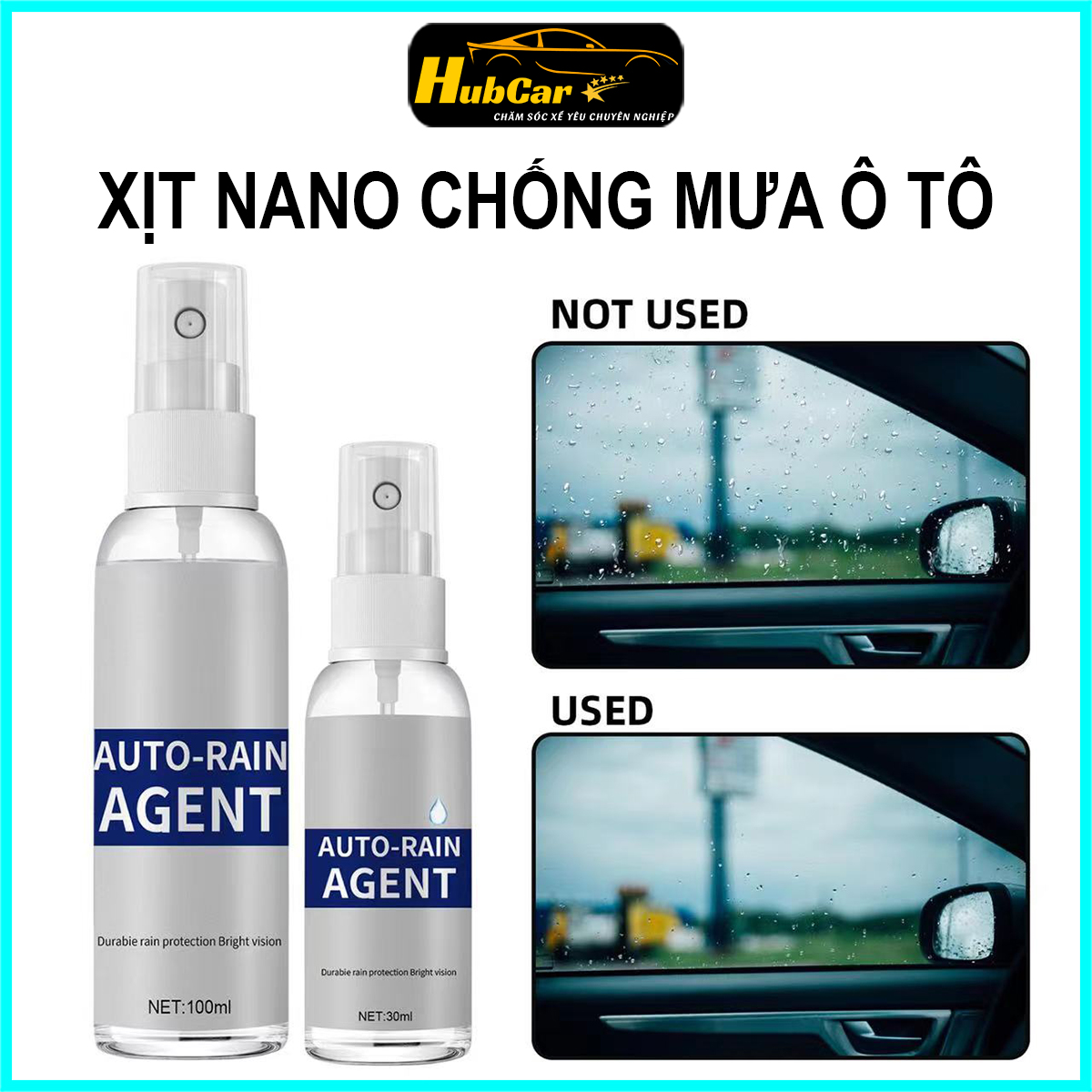 Xịt nano chống mưa ô tô