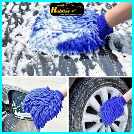 Găng Tay San Hô Chuyên Dụng Cho Ô Tô, Làm Sạch Mọi Bề Mặt Trên Xe