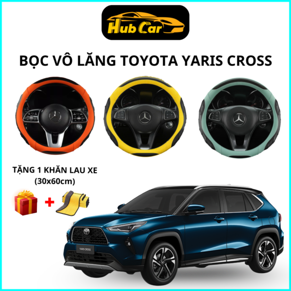 Bọc Vô Lăng YARIS CROSS - Tròn Size 38