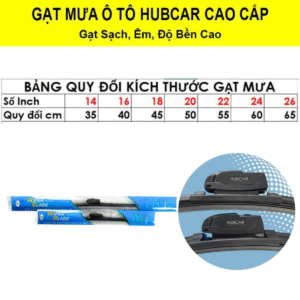 Gạt Mưa Ô Tô Honda Cao Cấp HubCar Gạt Sạch Êm Ái 7 Chi tiet gat mua 6 Gạt Mưa Ô Tô