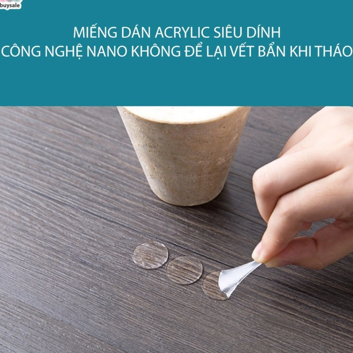 Vỉ 35 Miếng Băng Keo 2 Mặt Trong Suốt Nano Siêu Dính Không Để Lại Vết Keo Khi Bóc 4 Bang keo 2 mat vi 35 5 Vỉ 35 miếng băng keo 2 mặt trong suốt