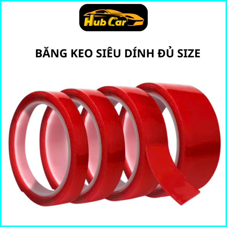 Băng Keo 2 Mặt Siêu Dính Trong Suốt