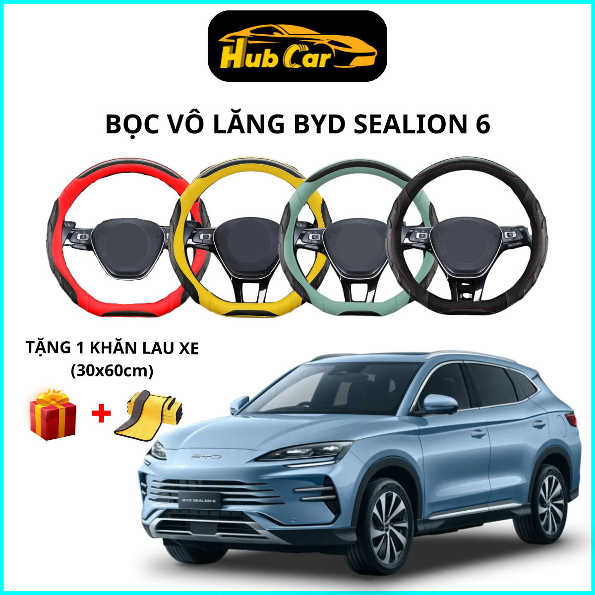 Bọc Vô Lăng BYD SEALION 6 Carbon Cao Cấp Size 38 1 Boc Vo Lang BYD SEALION 6 Bọc Vô Lăng BYD SEALION 6