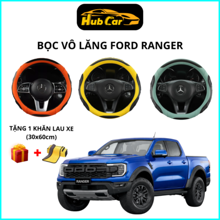 Bọc Vô Lăng Ford Ranger- Tròn Size 38