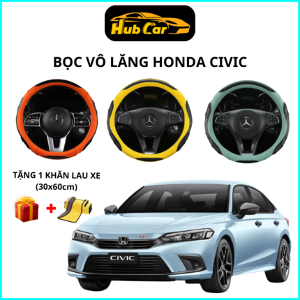Bọc Vô Lăng HONDA CIVIC - Tròn Size 38