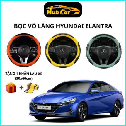 Bọc Vô Lăng HYUNDAI ELANTRA- Tròn Size 38