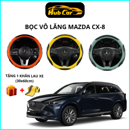 Bọc Vô Lăng Mazda CX-8 - Tròn Size 38