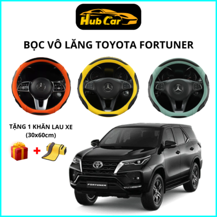 Bọc Vô Lăng Toyota fortuner- Tròn Size 38