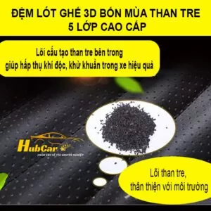 Đệm Lót Ghế Ô Tô Chống Nóng Đệm Ghế Ô Tô Cao Cấp 3D Chất Liệu Da Cao Cấp 5 Lớp Chống Trượt Thoáng Khí Êm Ái Bảo Vệ Ghế Xe 3 Dem lot ghe 3D 5 lop 2 Dem lot ghe 3D 5 lop 2