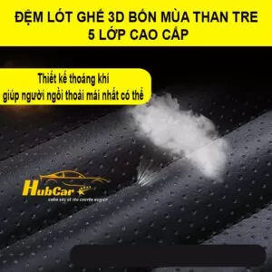 Đệm Lót Ghế Ô Tô Chống Nóng Đệm Ghế Ô Tô Cao Cấp 3D Chất Liệu Da Cao Cấp 5 Lớp Chống Trượt Thoáng Khí Êm Ái Bảo Vệ Ghế Xe 4 Dem lot ghe 3D 5 lop 3 Dem lot ghe 3D 5 lop 3