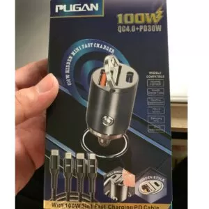 Tẩu Sạc Ô Tô Siêu Nhanh PUGAN Chính Hãng 100W Sạc Ô Tô, Tẩu Âm Ô Tô Nguồn 2 Cổng USB và TYPE C Đều Sạc Siêu Nhanh Hàng Cao Cấp 6 Tau sac o to chinh hang 7 Tau sac o to chinh hang 7