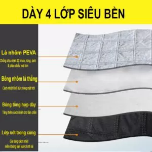 Tấm Che Nắng Kính Lái Ô Tô 4 Lớp Tráng Bạc Cao Cấp Tấm Che Nắng Ô Tô Loại Mới Có Tới 9 Nam Châm Hàng Loại 1 4 tam che nang kinh lai o to 4 tam che nang kinh lai o to 4