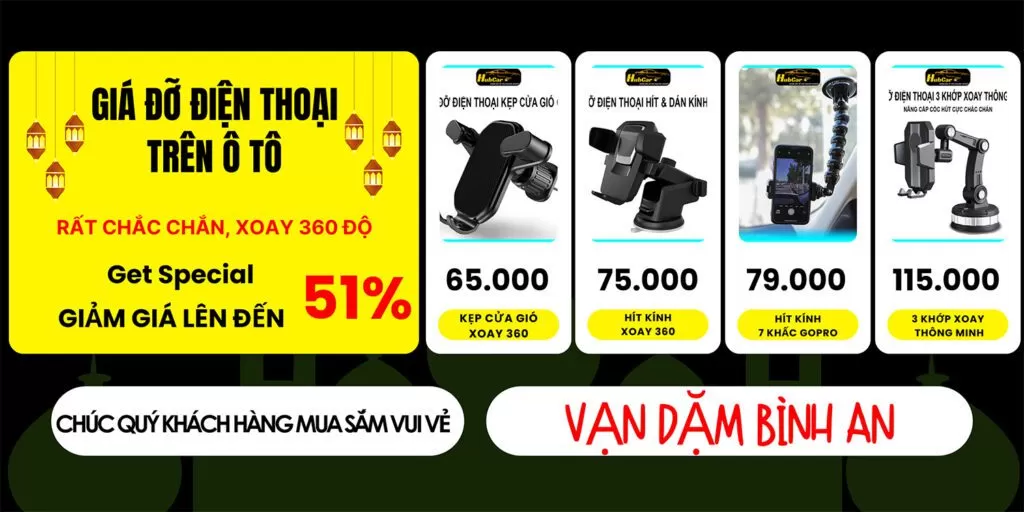Chọn Lựa Giá Đỡ Điện Thoại Trên Ô Tô Cho Hành Trình An Toàn và Thuận Tiện 25 Banner Gia Do Dien Thoai Tren O To hubCarVN Banner Gia Do Dien Thoai Tren O To hubCarVN