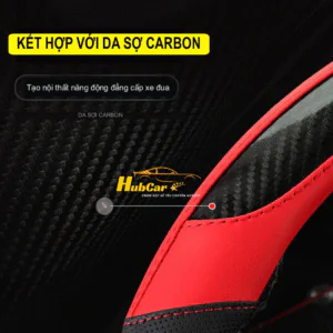 Bọc Vô Lăng Ô Tô Toyota Corolla Cross Carbon Cao Cấp 1 Boc vo lang D Cut Size 38 5 Boc vo lang D Cut Size 38 5